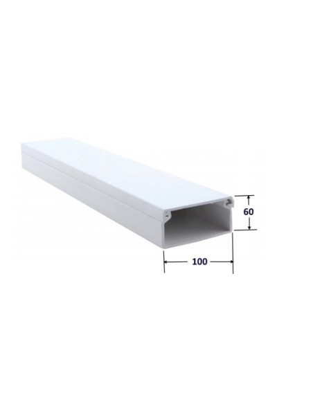 Canaleta con tapa Legrand de 60 x 100 mm