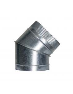 Codo 45º galvanizado D450