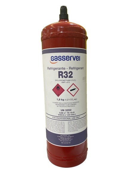 Gas R32, 1800 grs